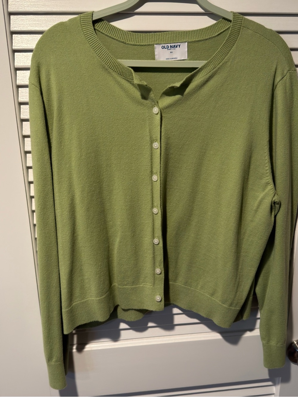 Old Navy Green Button-Up Cardigan
